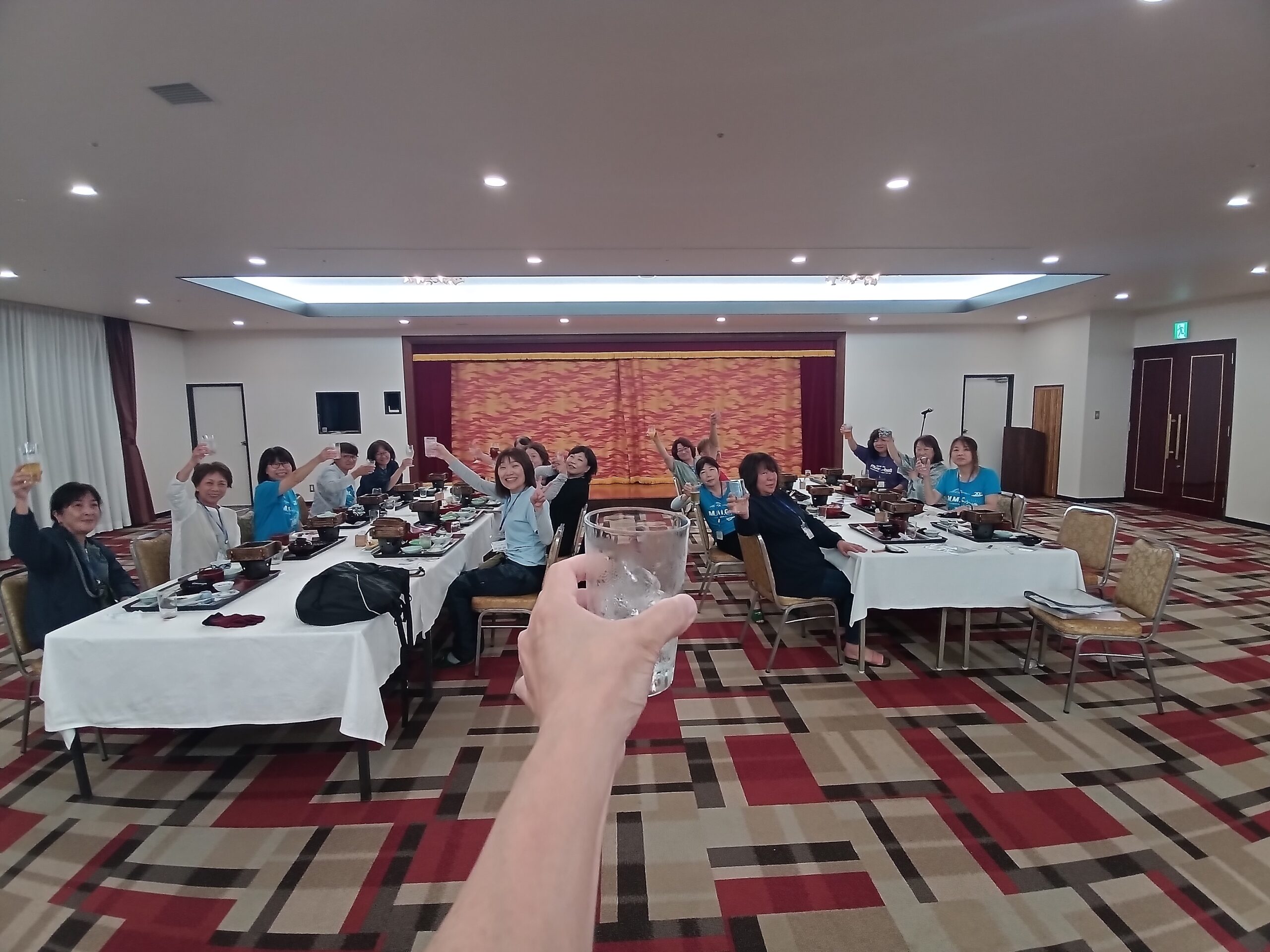 9月岩手県グリーンピア三陸みやこ＆田老の学ぶ防災ガイド(乾杯)